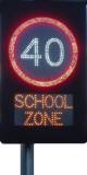 Speed zone sign