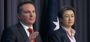 Treasurer Chris Bowen and Finance Minister Penny Wong (from ABC photo)