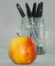Apple and pens