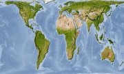 Gall-Peters projection world map