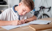 Homework boy (Image: Shutterstock, The Conversation)