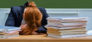 Stressed teacher (Image: Shutterstock, The Conversation)